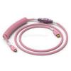 Glorious PC Gaming Race Coiled Cable Prism Pink USB-C Spirálkábel Pink