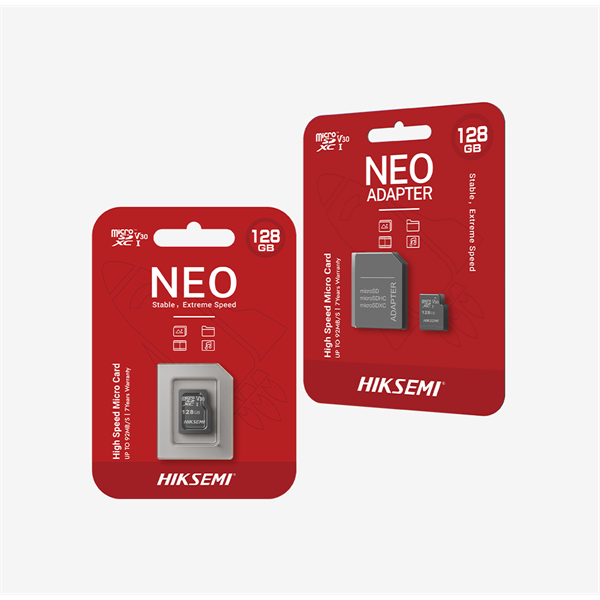 Hikvision HIKSEMI MicroSD kártya - NEO 32GB microSDHC™, Class 10 and UHS-I, TLC  + Adapter