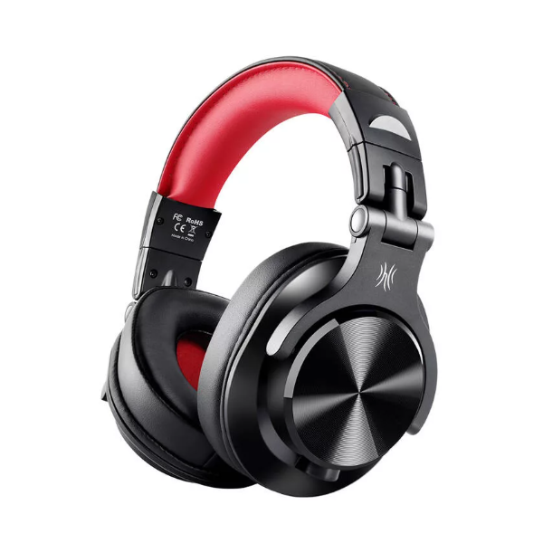 ONEODIO DJ Fejhallgató - Fusion A71 Red (Vezetékes, 3,5mm, 6,35mm jack, Hi-Res Audio)