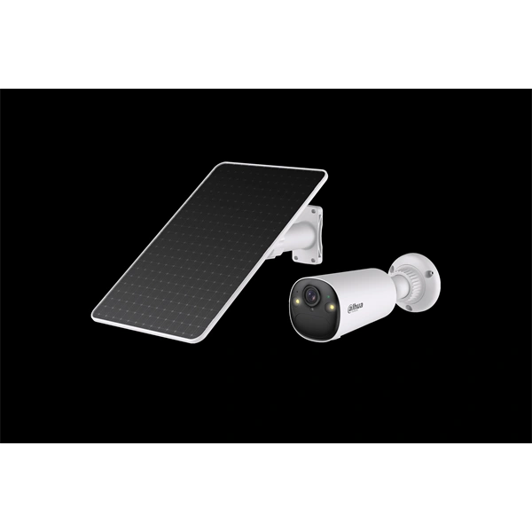 Dahua IP wifi csőkamera Kit - BF4C XL Pearl (Szolár; AOV; 4MP, 2.1mm, 5GHz; H265, IR+LED20m, IP66, SD; mikr.; hangsz.)