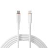 S-Link kábel - SL-X280E (3A, 60W, Gyorstöltés, Type-C to Type-C 100cm adat+töltőkábel, fehér)
