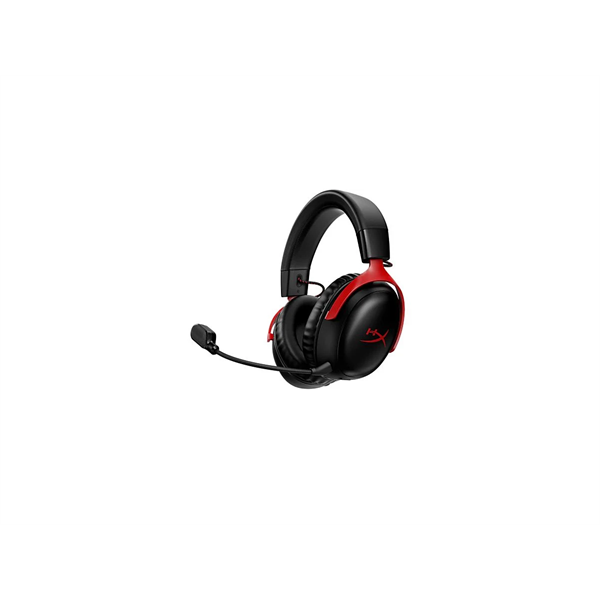 HyperX Fejhallgató - Cloud III S Wireless (Vezeték nélküli, USB, fekete/piros)