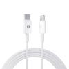 S-Link kábel - SL-C120 (2A, 20W, Gyorstöltés, Type-C to Lightning, adat+töltőkábel, fehér, 1m)