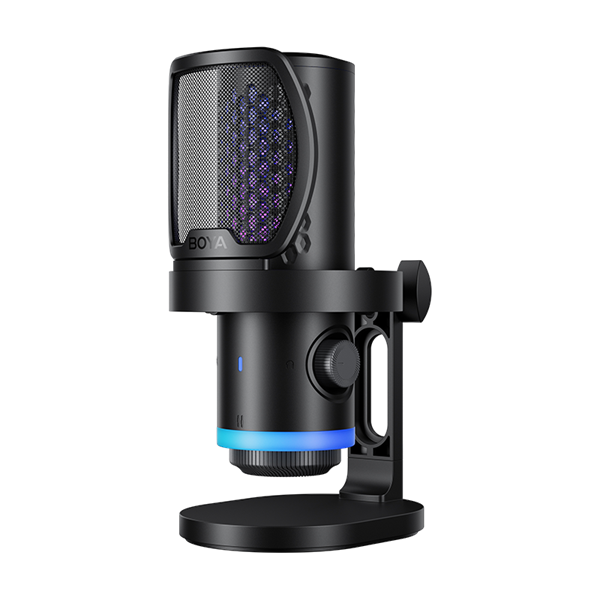 BOYA Mikrofon - CastMic G40 (USB, állvány, LED, fekete)