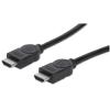 Manhattan Kábel - HDMI to HDMI (4K@60Hz, 3D, Shielded, 7.5m, Fekete)