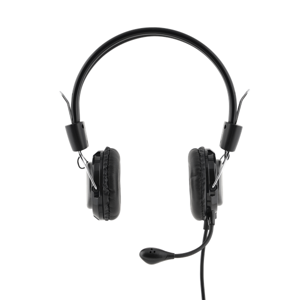 Bluestork Fejhallgató - MC201 Office Headset (mikrofon; hangerő szabályzó, 3,5 Jack, fekete)