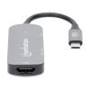 Manhattan Kábel átalakító - USB-C to HDMI  3-in-1 (HDMI, USB-A, USB-C PD (100 W))