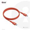 Club 3D Kábel - CAC-1511 (USB2 USB-C, 480Mb, 240W PD EPR, Bidirektional, USB-IF tanúsítvány, M/M, 1m)