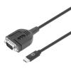 Manhattan Kábel átalakító - USB-C to Serial DB9 / RS232 Adapter Cable, 1m