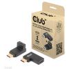 Club 3D Átalakító - CAC-1528 (USB-C Gen 2 to USB-C Gen 2, 90 fokos adapter, 10Gbps, 4k120Hz)
