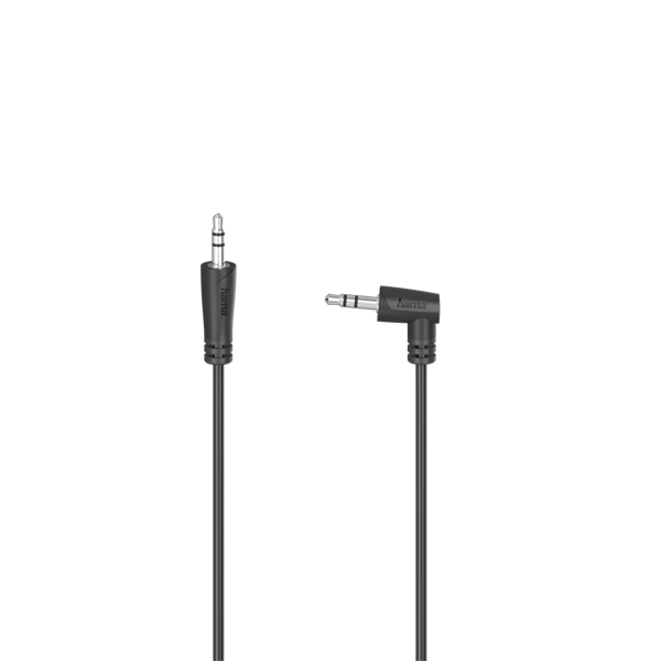 Hama Kábel - 205285 (audio összekötő, 90 fok, 3,5mm jack, 0,5m, fekete)