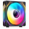 Ventilátor Jonsbo ZL-120BR PWM ARGB, 3darabos csomag, fordított légáramlás - 120mm, fekete