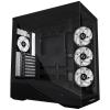 Számítógépház Lian Li Vector V100 Midi Tower, edzett üveg - fekete