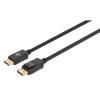 Manhattan Kábel - DisplayPort to HDMI fonott ( DisplayPort 1.4, 4K@144hz, HDR, 1m, Fekete)