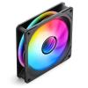 Ventilátor Jonsbo FR-606 fordított légáram  ARGB 5V 3PIN, 120mm , fekete