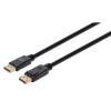 Manhattan Kábel - DisplayPort to HDMI PVC (DisplayPort 1.4, 4K@144hz, HDR, 2m, Fekete)