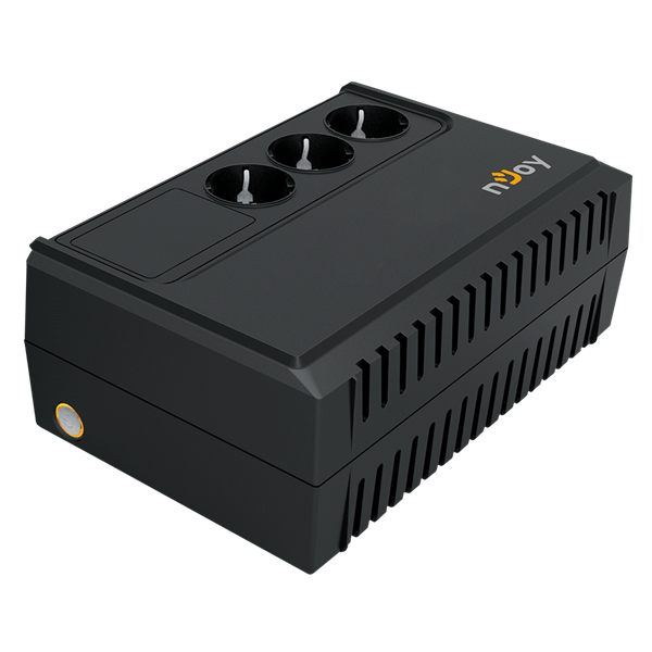 NJOY UPS 650VA - RENTON 650 (3 kimenet, line-interaktív, fekete)