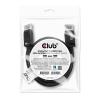 Club 3D Kábel - CAC-2068 (DisplayPort 1.4, M/M, 28AWG, HBR3, VESA tanúsítvánnyal, 8K60Hz, 2m)