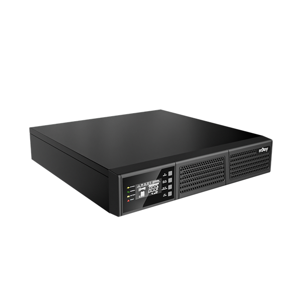 NJOY Szünetmentes 1000VA - Runa 1000 (On-line, RS232, USB, szoftver, LCD kijelző, 2U rack)