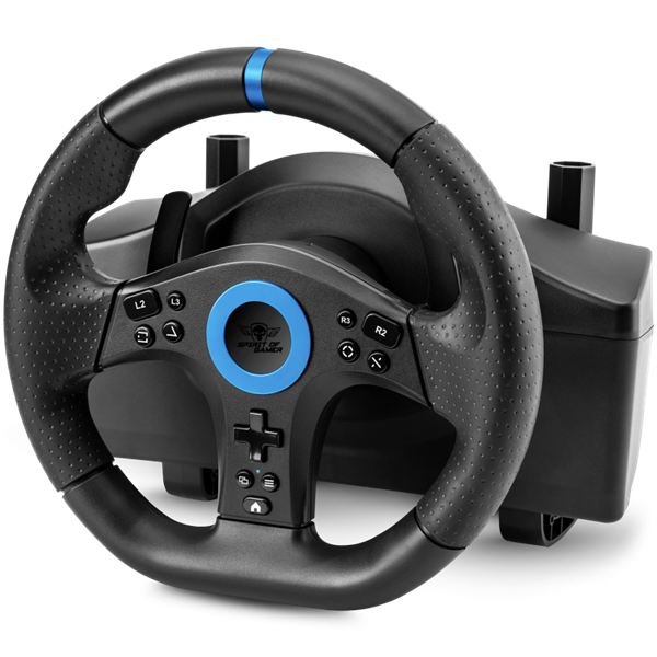 Spirit of Gamer Kormány - RACE WHEEL PRO 5 (kormány+pedálok, PC / PS4/5 / XBOX X/S/One kompatibilis, fekete)