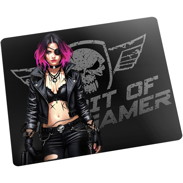 Spirit of Gamer Egérpad - Phantom (420 x 330 x 4mm; varrott szélek; üveg felület; fekete)