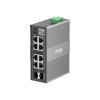 TP-Link Switch Industrial - IES208G (6x 1Gbps port; 1x Combo + 1x SFP port; DC 9.6-60V; DIN-sín)