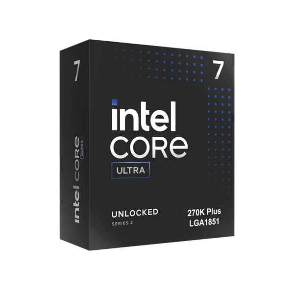 Intel Processzor - Core Ultra 7-270K Plus (36M Cache, up to 5.50 GHz, 125W skt1851, Arrow Lake) BOX No Cooler