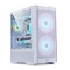 Számítógépház Lian Li LANCOOL 206 ATX, Edzett üveg, Fehér