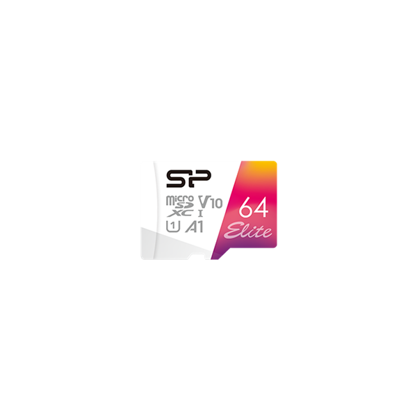 Silicon Power MicroSD kártya -  64GB microSDXC Elite UHS-1 U1 + adapter