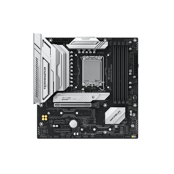 Maxsun Alaplap - Intel MS-TERMINATOR B860M s1851 (B860, mATX, 2xDDR5 8000MHz, 4xSATA3, 3xM.2, HDMI, DP)