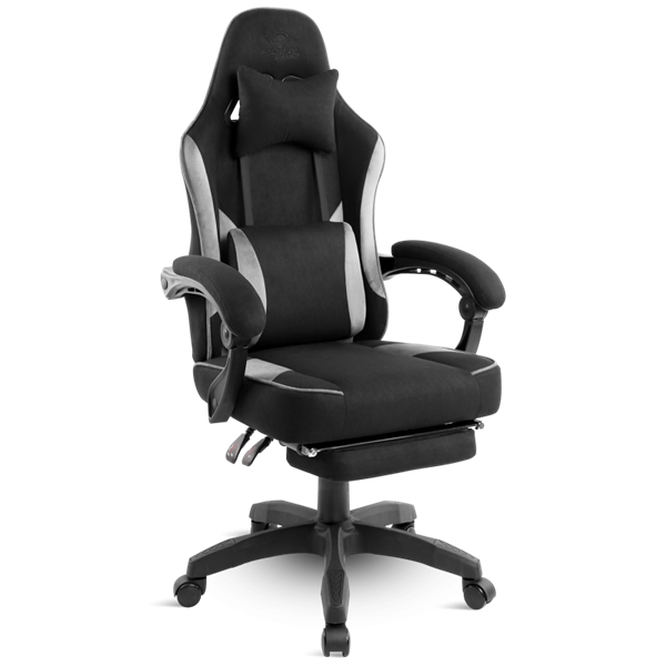 Spirit of Gamer szék - RAVEN (állítható dőlés/magasság; kihajtható lábtartó; max.120kg-ig, fekete)