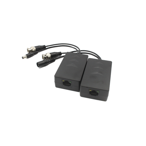 Dahua Video Balun+táp - PFM801-4MP-B10 (HDCVI, 2MP 200m, Cat5e/Cat6; 10db/csomag, 24–36 VDC in - 12V out)