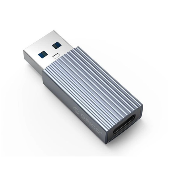 Orico átalakító - AH-AC10-GY (USB-A to USB-C, ezüst)