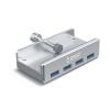 Orico USB3.0 Hub - MH4PU-SV (4 port, Bemenet: USB-A, Kimenet: 4xUSB-A, rögzíthető, ezüst)