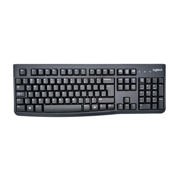 Logitech Billentyűzet - K120 (Vezetékes, USB, Gravírozott Magyar, fekete)
