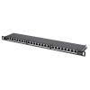 Manhattan Patch panel - CAT6A FTP árnyékolt patch panel, 24 portos, 19