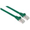 Manhattan Kábel - S/FTP Patch (RJ45 to RJ45, Cat7 kábel Cat6A moduláris csatlakozóval, 2m, zöld, réz)
