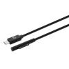 Manhattan Kábel - Surface® Connect to USB-C kábel, 15V/3A, 1.8 m, Fekete