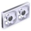 Ventilátor Jonsbo ZB-240 Infinity Mirror ARGB fordított légáram PWM  - 240mm, fehér