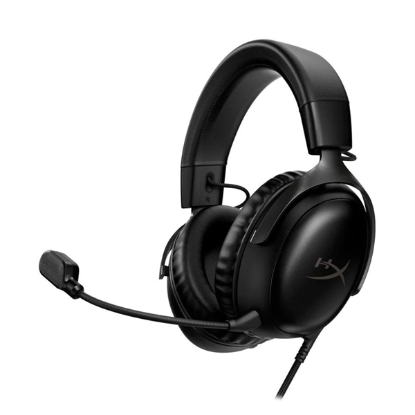 HyperX Fejhallgató - Cloud III (Vezetékes, USB-A/USB-C/3,5mm Jack, fekete/fekete)