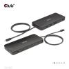 Club 3D Notebook Dokkoló - CSV-1581 (140W, Thunderbolt 4 to 3xThunderbolt 4, 3xUSB-A, SD, TF, RJ45, 3,5 Jack, DC)