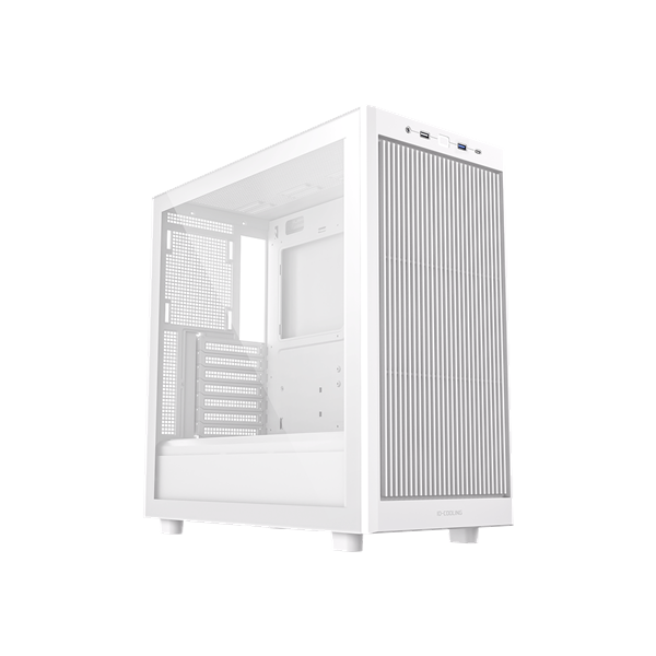 ID-Cooling Számítógépház - WARE 510 WH (ablakos, venti nélkül, ATX, USB3.0, 1xUSB-C, 1xUSB2.0, fehér)