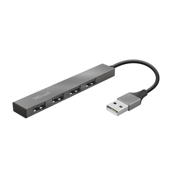 Trust USB Hub - Halyx mini (4port USB2.0; aluminium)