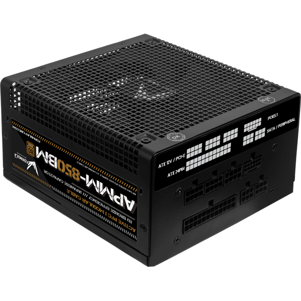 Formula Tápegység 850W - APMM-850BM (80 Plus Bronze, ATX3.1/PCIe 5.1, Aktív PFC, 14cm, Full Moduláris)