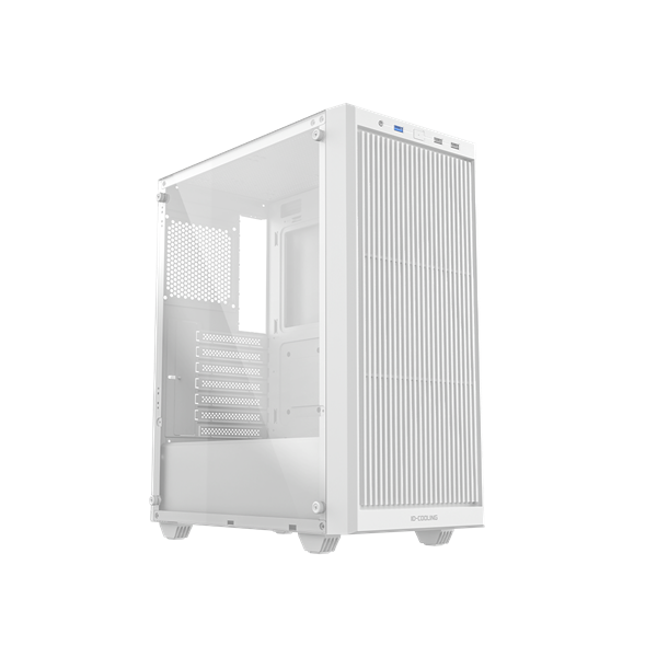 ID-Cooling Számítógépház - WARE 310 WH (ablakos, venti nélkül, ATX, USB3.0, 1xUSB-C, 1xUSB2.0, fehér)