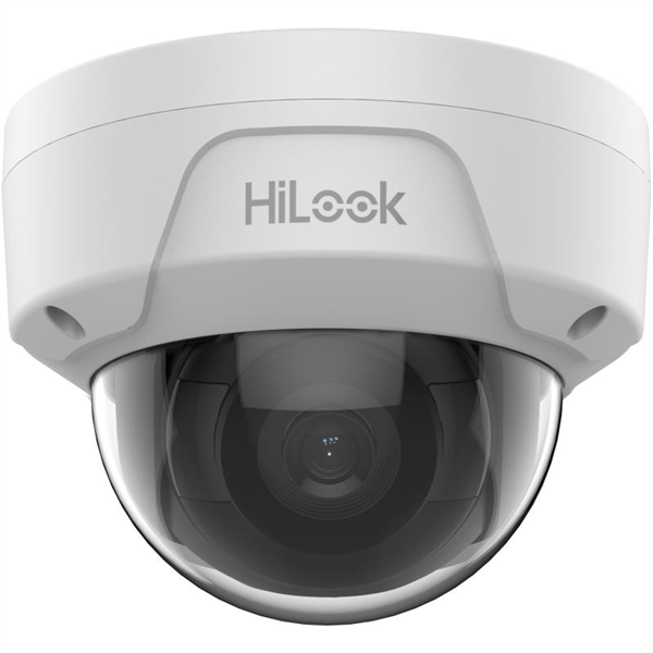 Hikvision HiLook IP dómkamera - IPC-D121H (2MP, 2,8mm, kültéri, H265+, IP67, IK10, IR30m, ICR, DWDR, PoE)