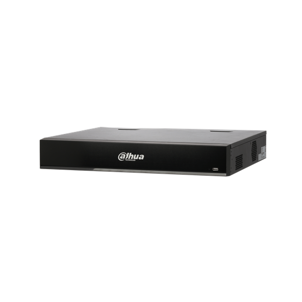 Dahua NVR Rögzítő - NVR5432-16P-I/L (AI; 32 csatorna, H265+, 320Mbps rögz., HDMI+VGA, 3xUSB, 4xSata, I/O; PoE 150W)