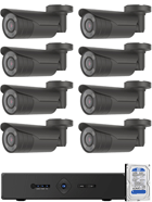 8 kamerás varifokális AHD CP PLUS rendszer