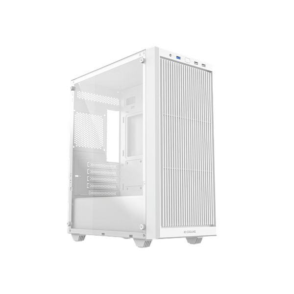 ID-Cooling Számítógépház - WARE 300 WH (ablakos, venti nélkül, mATX, USB3.0, 1xUSB2.0, fehér)