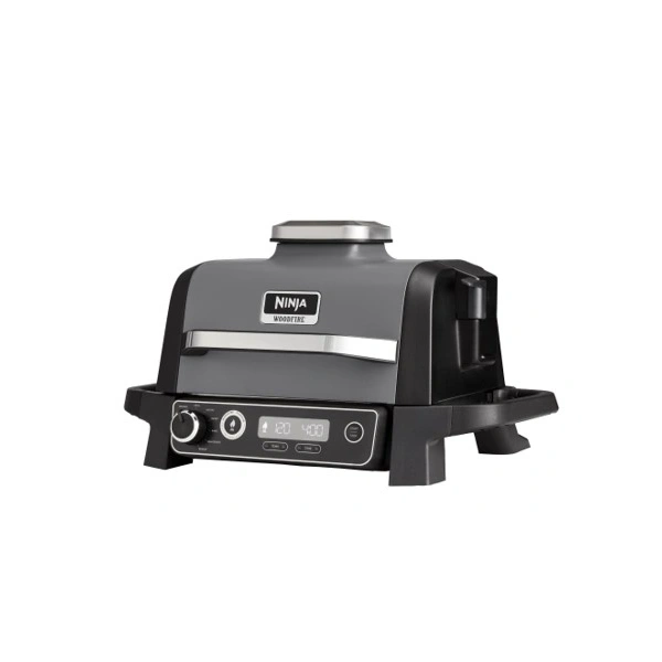 NINJA Elektromos Grill és Füstölő - OG701EU (2400W, 7 előre beállított program, Integrált Woodfire füstölőbox)